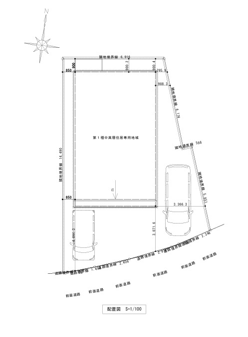 高知市石立町-8号地・建築条件付き-売土地の土地図|8号地