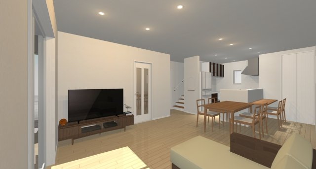 高知市石立町-8号地・建築条件付き-売土地の完成予想図|1号地