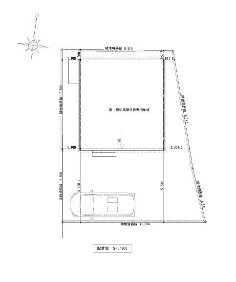 高知市石立町-5号地・建築条件付き-売土地の土地図|5号地