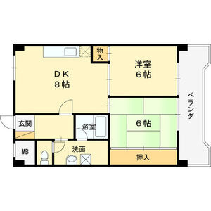 北淀宝ハイツカトレアの間取り