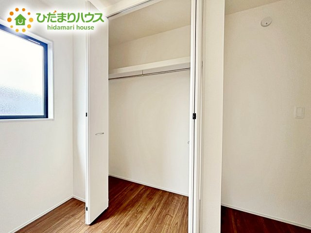 【収納】 | 笠間駅前1期　新築戸建　4号棟 | 全室にクローゼットが付いていて、お部屋の住空間もスッキリ広々つかえそうです(^^)/