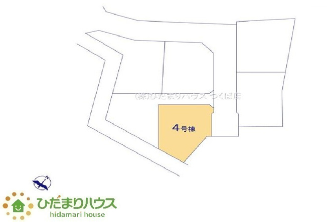 【区画図】 | 笠間駅前1期　新築戸建　4号棟 | 車の出し入れがしやすい並列駐車場を3台完備