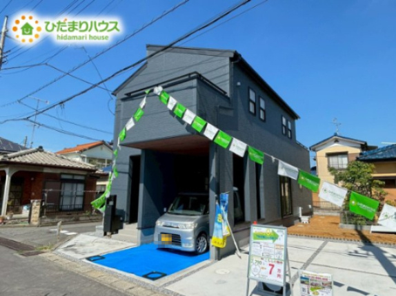 熊谷市大原2丁目　新築一戸建て　リーブルガーデン　01の外観|スタイリッシュでお洒落な外観です！			
