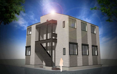 【外観パース】 | アリビオ南花畑