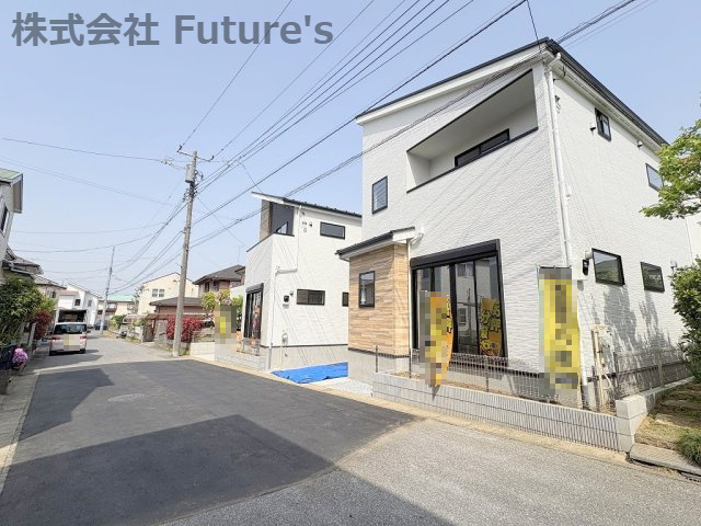 流山市加4丁目　新築戸建　全2棟　1号棟の前面道路含む現地写真|前面道路含む現地写真です。