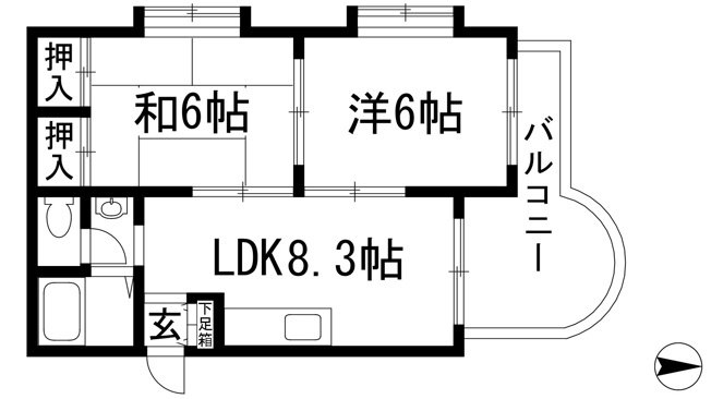 【間取り】 | 第二庭園ハイツ