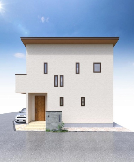 明石市西明石町3丁目の外観パース|完成予想図