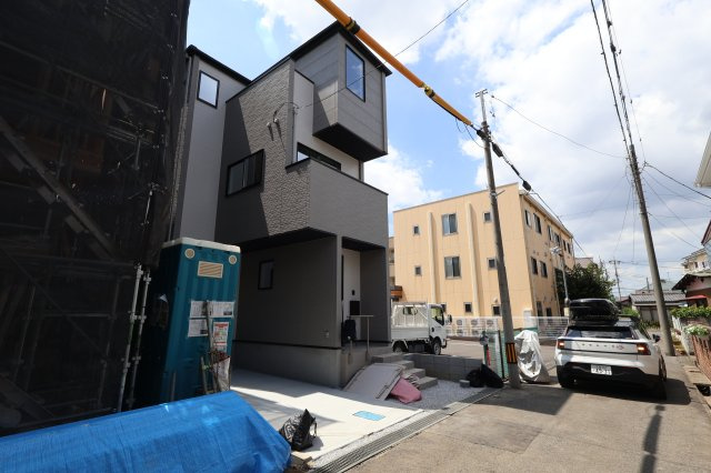 《仲介手数料無料》北区本郷町725-1新築一戸建てリガーレの外観|撮影日 2025年7月31日 13:00 晴れ