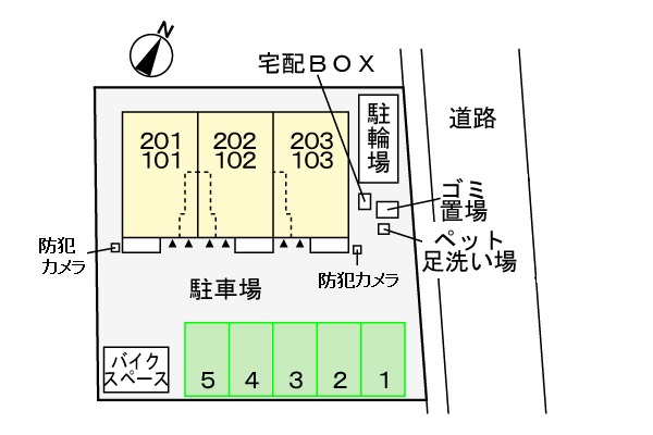 リッカンスヘム一番町の区画図