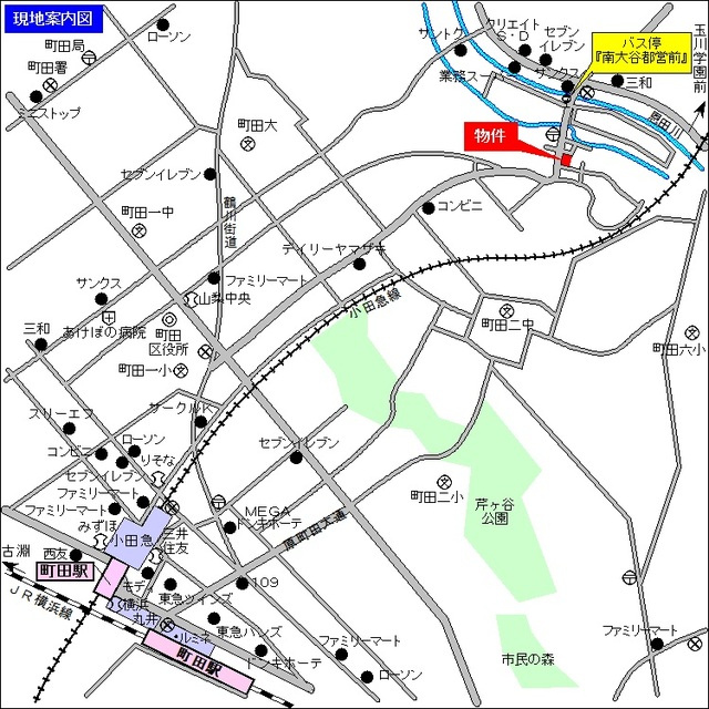 アーク・メゾン南大谷　の地図|町田駅徒歩圏