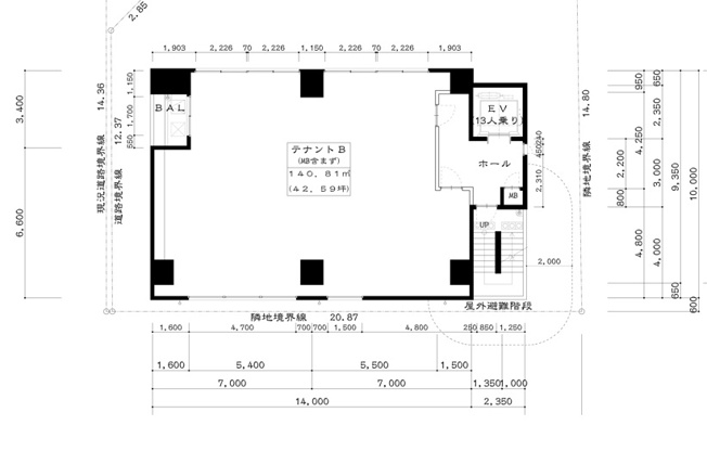 【間取り】 | リアライズ梅田東ビル