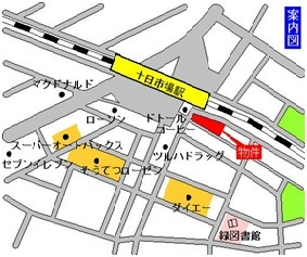 東急ドエルアルス横浜十日市場弐番館の地図|商業施設が充実する駅前マンション
