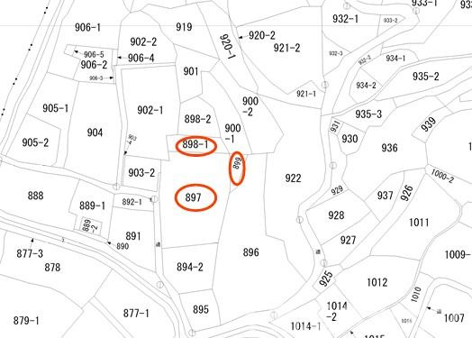 熊本市南区富合町平原の売地の土地図