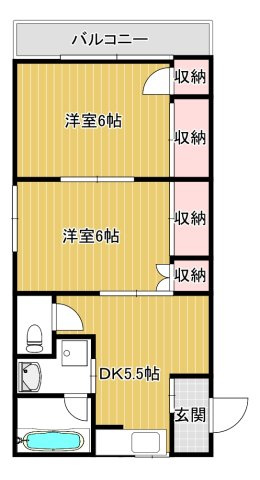 【間取り】 | ゼフィール新大津