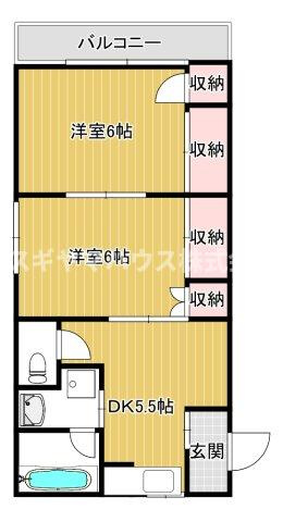 【間取り】 | ゼフィール新大津