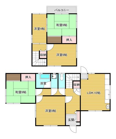 楠ケ丘戸建の間取り