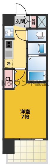 【間取り】 | エステムコート名古屋鶴舞シエル | 間取りです。