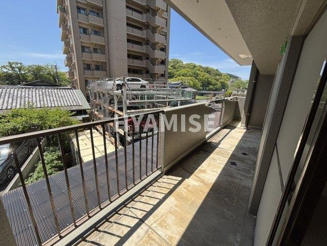 七福マンションのバルコニー