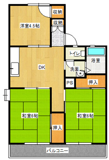【間取り】 | 小川荘2号棟
