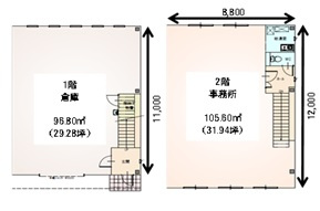 東名西町２－４９ＧＩＭＵＣＯの間取り|反転します。