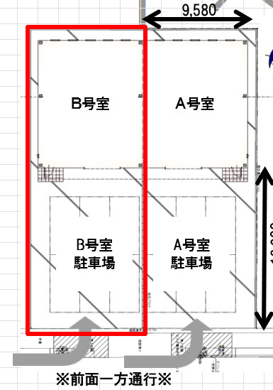 東名西町２－４９ＧＩＭＵＣＯの区画図