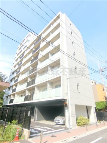 パークアクシス大森レジデンスの外観|2018年11月築　RC鉄筋コンクリート造地上10階建て総戸数48戸
東京都品川区南大井6丁目　JR京浜東北線大森駅徒歩7分、京急本線大森海岸駅徒歩13分