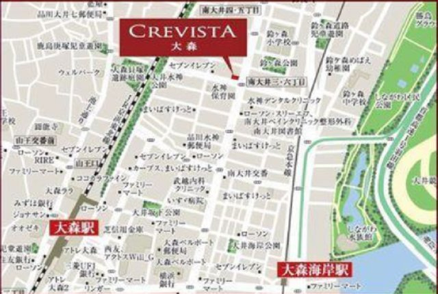CREVISTA大森の地図