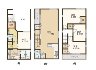 【間取り】 | AVANINA灘南通５丁目