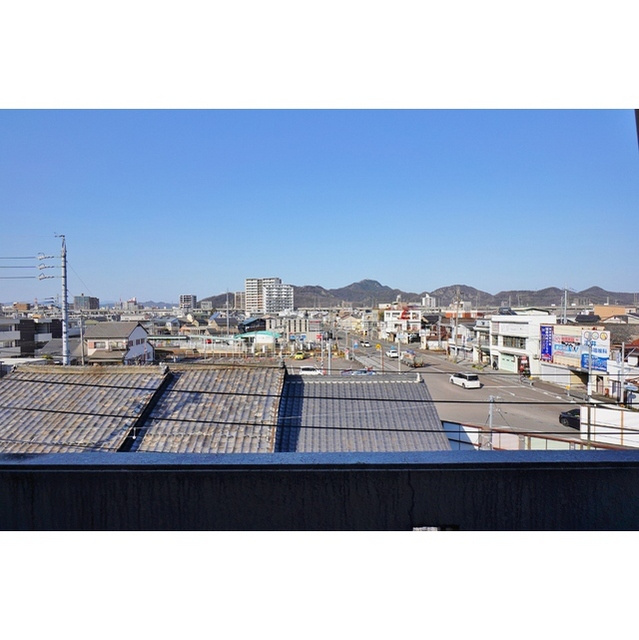 岐阜市加納安良町のアパートのその他|金華山を望めます