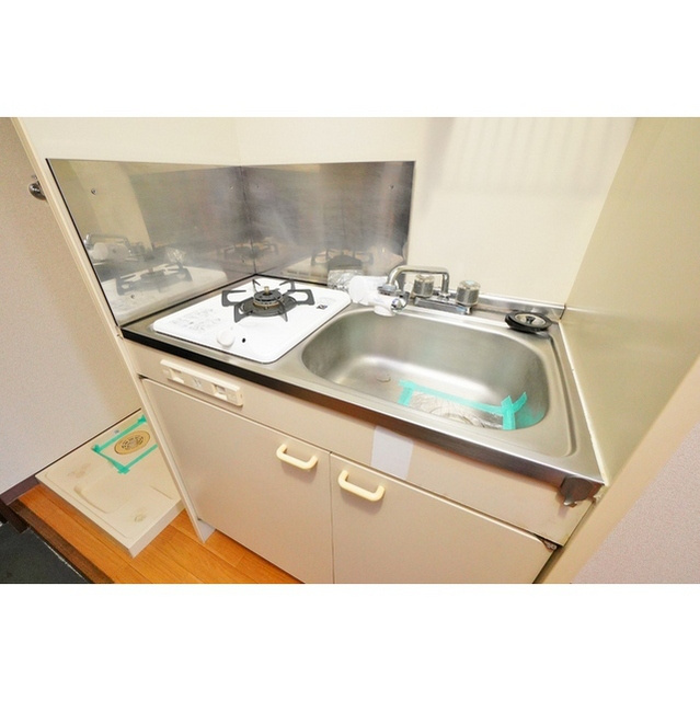 岐阜市加納安良町のアパートのキッチン|一口ガスコンロ付き