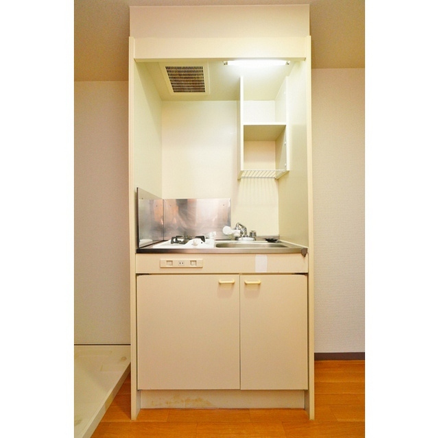 岐阜市加納安良町のアパートのキッチン|一口ガスコンロ付き