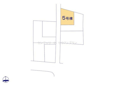 【区画図】 | 伊勢崎市長沼町第4 5号棟 | 区画図