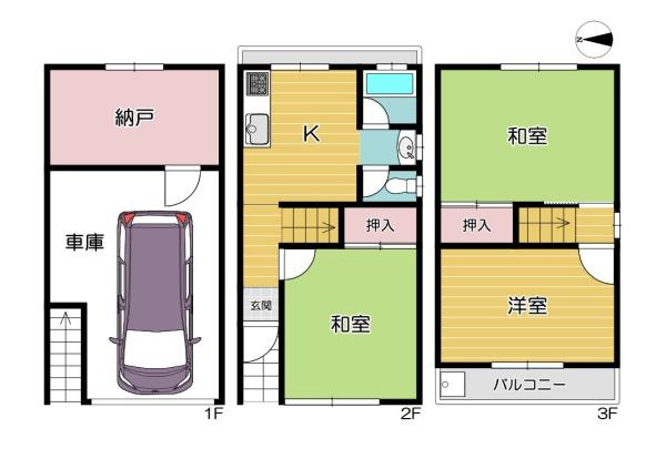 【間取り】 | 大阪市鶴見区横堤2丁目　中古戸建