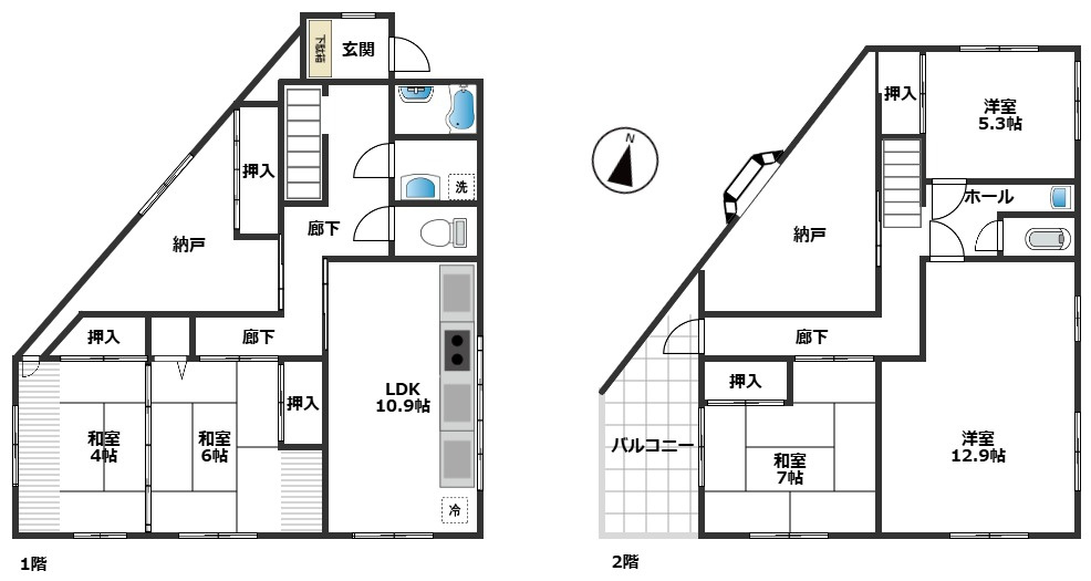 【間取り】の画像