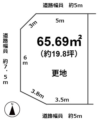 紫野西蓮台野町 土地の土地図