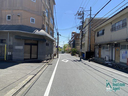 紫野西蓮台野町 土地の前面道路含む現地写真