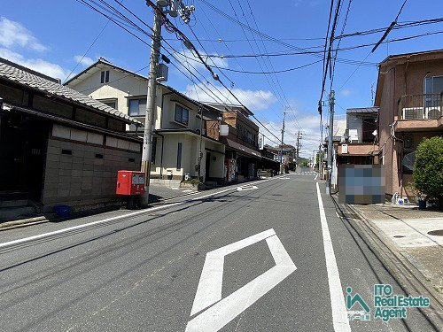 紫野西蓮台野町 土地の前面道路含む現地写真