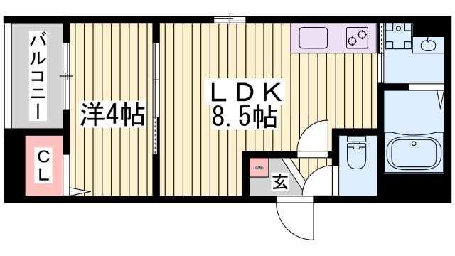 CRASTINE魚住町の間取り