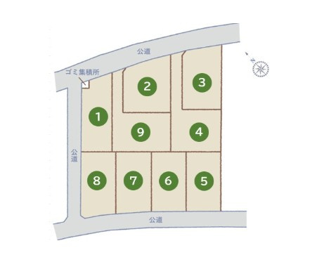 【区画図】 | 鴻巣市筑波1丁目　新築戸建　全9区画　9号棟
