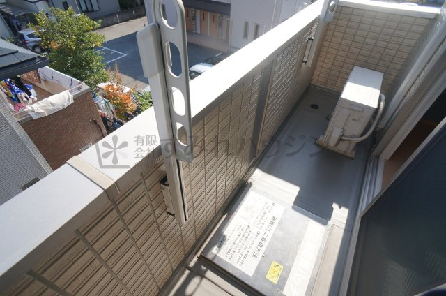 ボヌビー宝塚のバルコニー