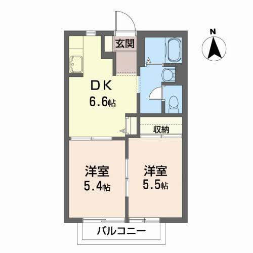 サン・バリュージュAの間取り