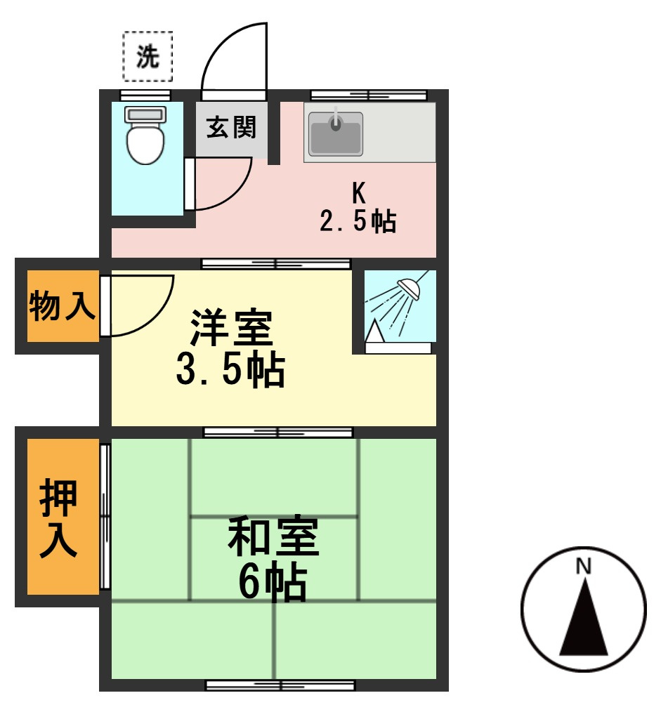 第一高庄荘の間取り