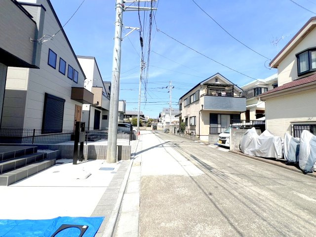 立川市一番町1丁目　新築分譲の前面道路含む現地写真