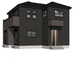 【仲介手数料無料】入間市上藤沢全６棟２号棟　入間市の新築住宅なら西武ハウジングの外観パース