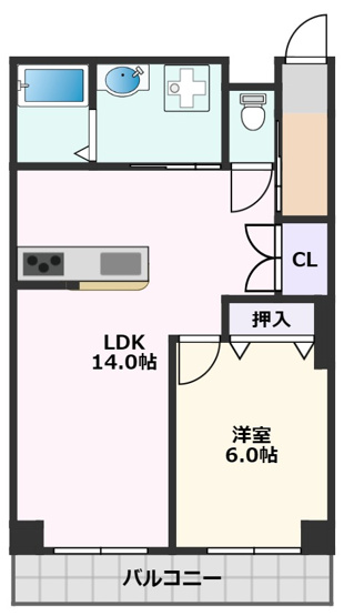 【間取り】 | 麻田レインボーハイツ