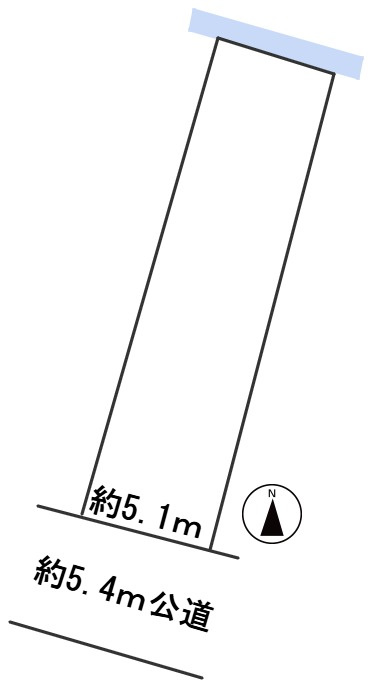 ６５２２３　岐阜市雪見町土地の区画図
