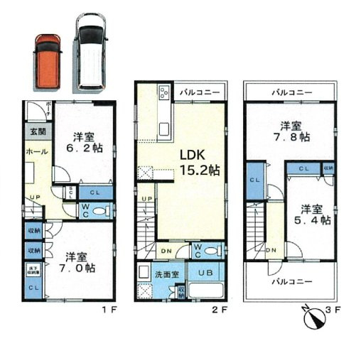 【間取り】 | 明石市二見町東二見　未入居戸建 | 4LDKです。