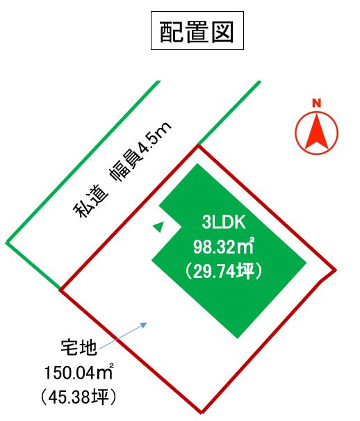 本庄市児玉町児玉　中古975の区画図