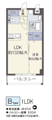 リアンカーサ長柄の間取り