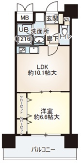 ベリー海老江の間取り
